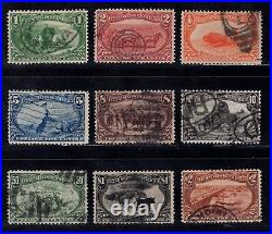 Momen Us Stamps #285-293 Complete Trans-miss Used Choice Set Lot #85854