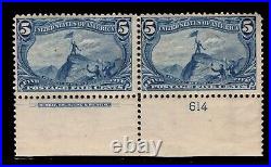 Momen Us Stamps #288 Imprint Plate Pair Mint Og H Lot #87052