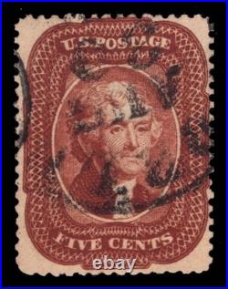 Momen Us Stamps #28a Indian Red Used Pse Cert Lot #98583