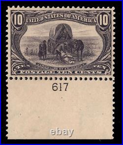 Momen Us Stamps #290 Plate Single Mint Og Vlh Pse Graded Cert Vf-80 Lot #86100