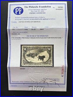 Momen Us Stamps #292 Mint Og H Vf Pf Cert Lot #81938-5