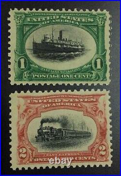 Momen Us Stamps #294-295 Mint Og Nh Vf Lot #75780