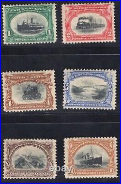 Momen Us Stamps #294-299 Mint Og H Lot #78344