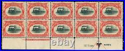 Momen Us Stamps #295 Plate Block Of 10 Mint Og Nh Intact Vf