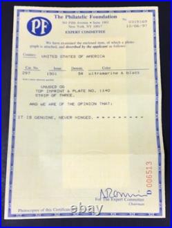 Momen Us Stamps #297 Mint Og Nh Vf/xf Pf Cert Lot #96945