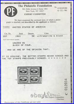 Momen Us Stamps #297 Mint Og Nh Xf Choice Pf Cert Lot #96011