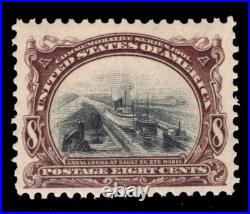 Momen Us Stamps #298 Mint Og Nh Pse Graded Cert Vf-80 Lot #92506