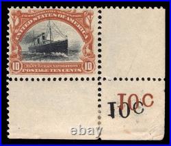 Momen Us Stamps #299 Corner Margin Mint Og Nh Lot #96615
