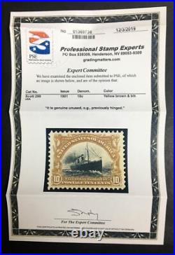 Momen Us Stamps #299 Mint Og H Vf/xf Pse Cert Lot #91868