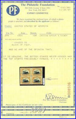 Momen Us Stamps #299 Mint Og Nh Pse Graded Cert Xf-90 Lot #98370