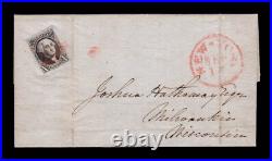 Momen Us Stamps #2 Imperf Used On Cover Lot #94248