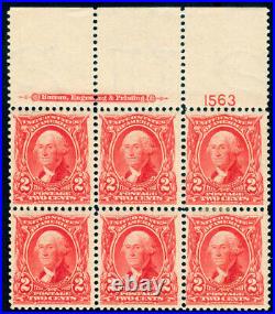 Momen Us Stamps #301 Plate Block Mint Og 3nh/h Lot #70114
