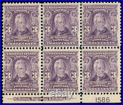 Momen Us Stamps #302 Plate Block Mint Og H/4nh Lot #70111