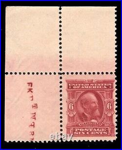 Momen Us Stamps #305 Corner Margin Single Mint Og Nh Vf Jumbo Lot #90207