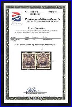 Momen Us Stamps #308 Mint Og Nh Vf/xf Pse Cert Lot #77530