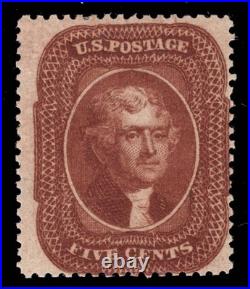 Momen Us Stamps #30 Mint Og H Sound Pf Cert Lot #95700