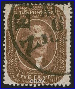 Momen Us Stamps #30 Used Xf App. Pf Cert Lot #81914-1