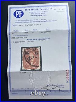 Momen Us Stamps #30 Used Xf App. Pf Cert Lot #81914-1