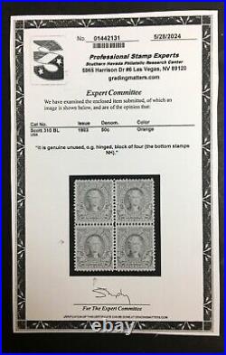Momen Us Stamps #310 Mint Og Nh Pse Graded Cert Vf/xf-85 Lot #91787