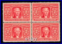 Momen Us Stamps #324 Block Mint Og Nh Vf+