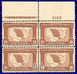 Momen Us Stamps #327 Plate Block Mint Og 2nh(left)/2h Xf Pf Cert Lot #80222-7