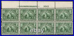 Momen Us Stamps #328 Plate Block Of 8 Mint Og Nh Lot #93193