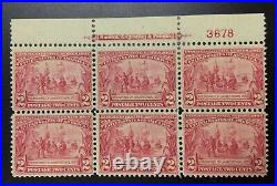 Momen Us Stamps #329 Plate Block Mint Og H Lot #75283