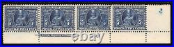 Momen Us Stamps #330 Plate Strip Of 4 Mint Og Vlh Lot #79675