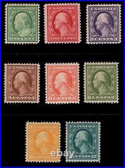 Momen Us Stamps #331-339 Mint Og H Vf+ Lot #85270