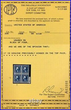 Momen Us Stamps #335 Mint Og Nh Vf/xf Pf Cert Lot #93239