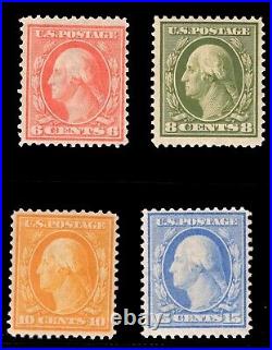 Momen Us Stamps #336-338,340 Mint Og H Lot #82971