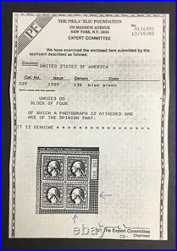 Momen Us Stamps #339 Mint Og Nh Vf/xf+ Pf Cert Lot #90059