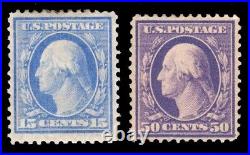 Momen Us Stamps #340-341 Mint Og H Lot #83010