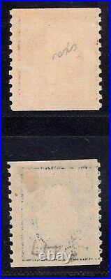 Momen Us Stamps #357-358 Blue Paper Mint Og H Lot #83718
