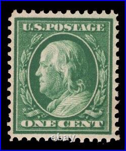 Momen Us Stamps #357 Blue Paper Mint Og Nh Vf/xf Pf Cert Lot #90058