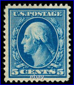 Momen Us Stamps #361 Blue Paper Mint Og Nh Pse Graded Cert Vf-80 Lot #70525