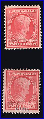 Momen Us Stamps #367,369 Mint Og Nh/h Lot #79536
