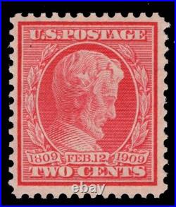 Momen Us Stamps #369 Blue Paper Mint Og Nh Pf Cert Lot #96915