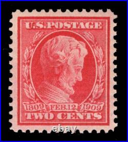 Momen Us Stamps #369 Blue Paper Mint Og Nh Vf/xf Pf Cert Lot #94700