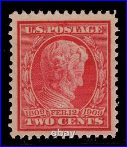 Momen Us Stamps #369 Blue Paper Mint Og Vlh Vf/xf Jumbo Pf Cert Lot #89014