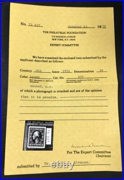 Momen Us Stamps #377 Mint Og Nh Xf Jumbo Pf Cert Lot #82069