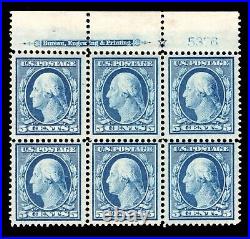 Momen Us Stamps #378 Plate Block Of 6 Mint Og Nh Lot #92598