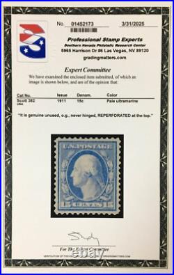 Momen Us Stamps #382 Mint Og Nh Xf App. Pse Cert Lot #94399