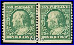 Momen Us Stamps #387 Pair Mint Og H Lot #70436