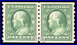 Momen Us Stamps #392 Coil Pair Mint Og Nh Xf Spa Cert Lot #77525 Momen Us Stamps #392 Coil Pair Mint Og Nh Xf Spa Cert Lot #77525