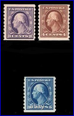 Momen Us Stamps #394-396 Mint Og Nh Pf Cert Lot #84304