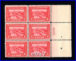 Momen Us Stamps #398 Plate Block Of 6 Mint Og Nh Lot #91389