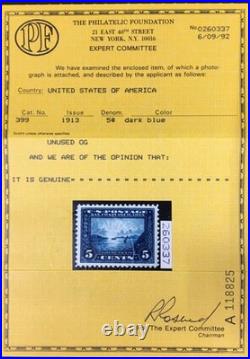 Momen Us Stamps #399 Mint Og Nh Vf/xf Pf Cert Lot #95761