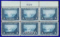 Momen Us Stamps #399 Plate Block Of 6 Mint Og Nh/h In Margin Only Vf Lot #92460