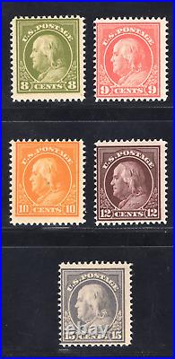 Momen Us Stamps #414-418 Mint Og H Lot #79629